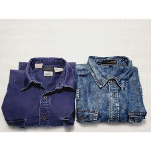 Mens Set Sz XL - Denim and Rivets Roll On Sleeve + Workrite Flame Resistant Soft